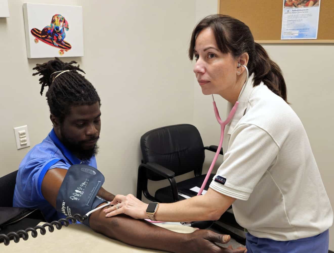 Nurse Taking Blood Pressure