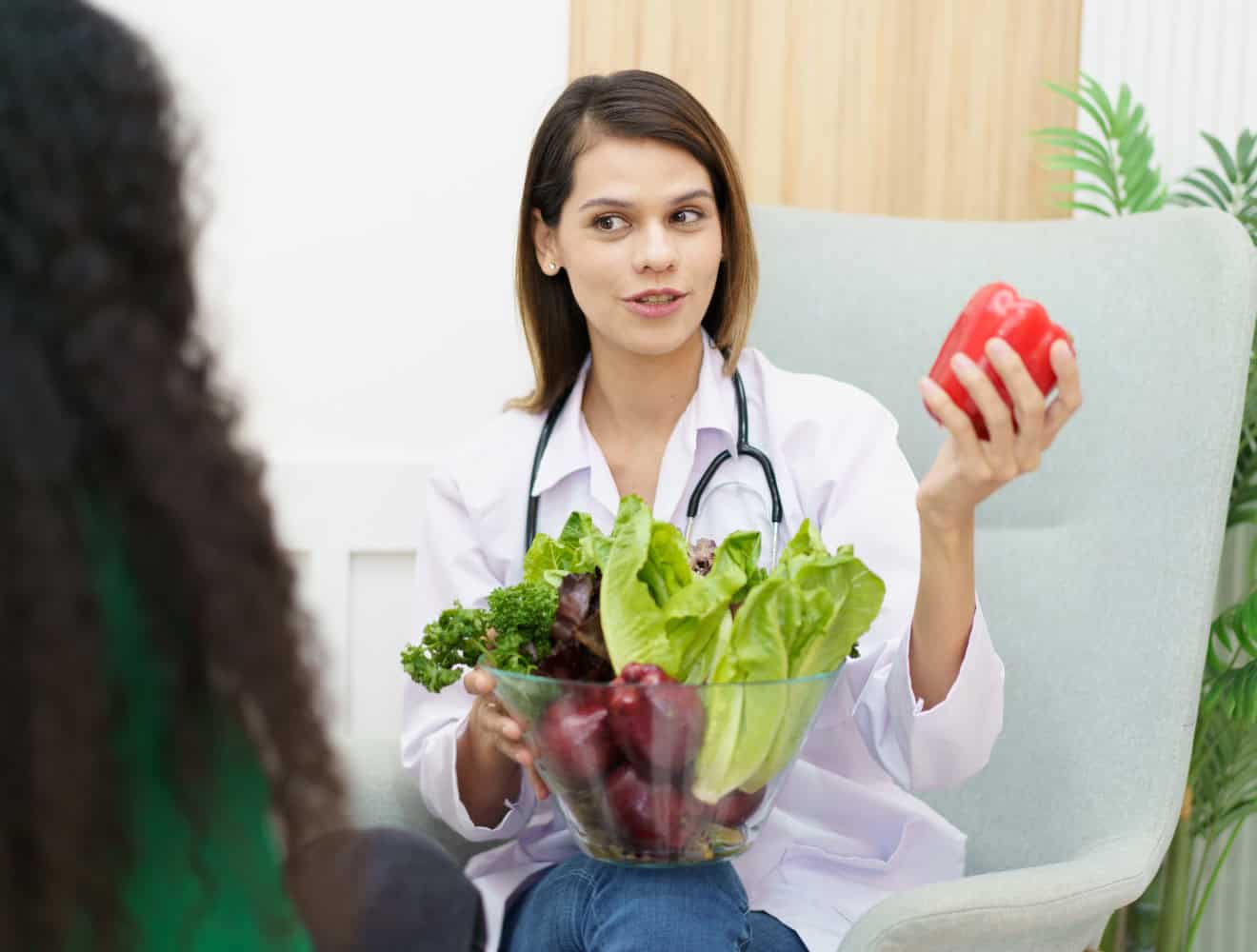 Patient and nutritionist doctor.